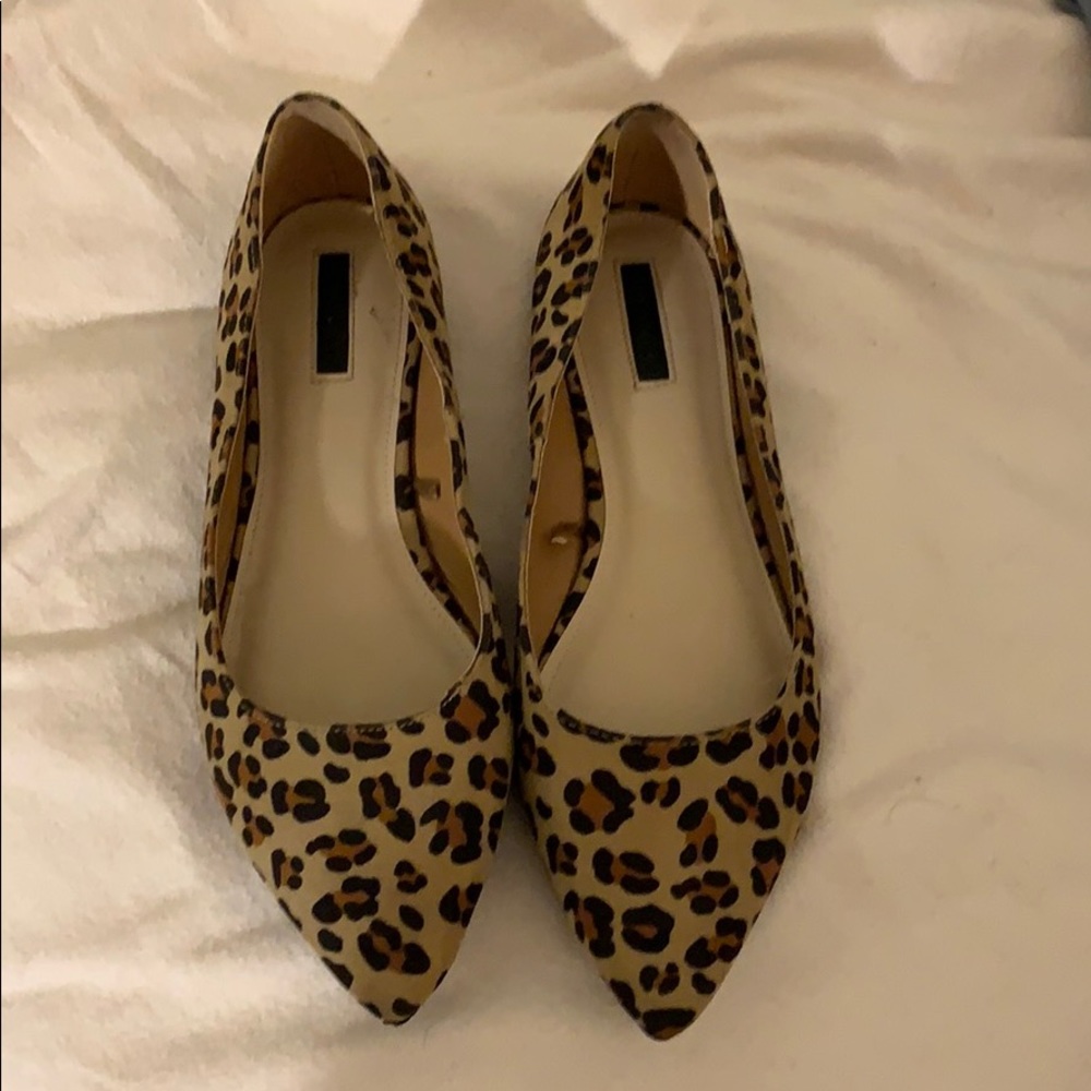 Cheetah print flats